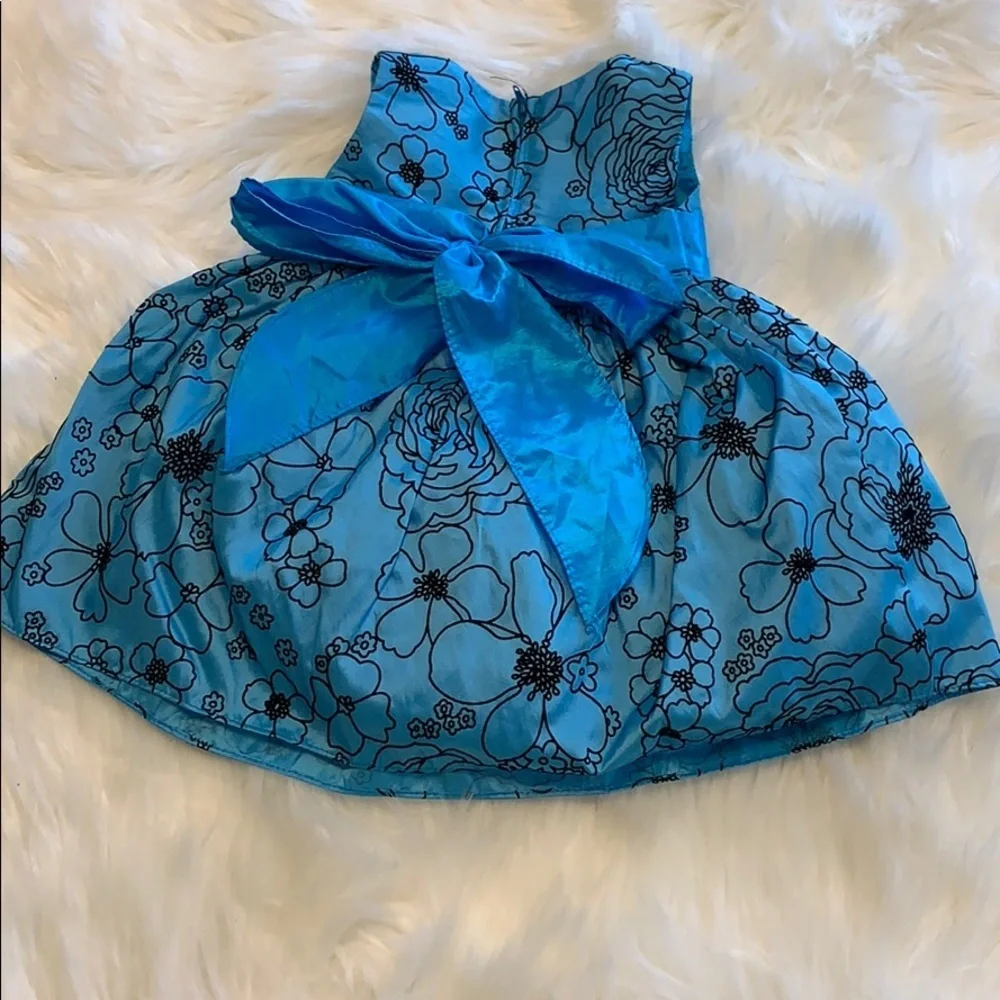 Beautiful blue baby girl dress D3